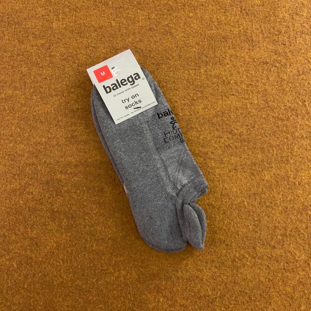 Balega Unisex Medium Grey Hidden Comfort No Show Running Socks NWT